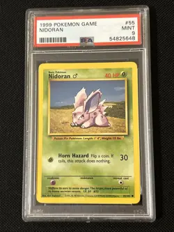 Pokemon Nidoran 55/102 Base Set Unlimited *PSA 9* - Image 1