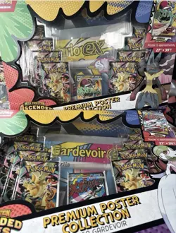 2x Pokemon Ascended Heroes Premium Poster Collection Set Gardevoir + Lucar NEW - Image 1