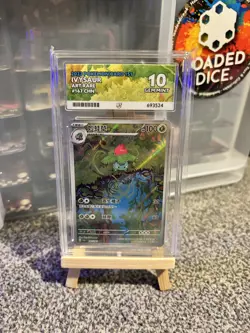 Pokemon TCG Ivysaur 167/165 AR Pokemon Card 151 Holo (Chinese) ACE 10 - Image 1