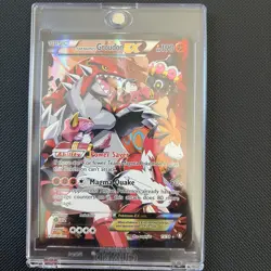 Pokemon Team Magma's Groudon EX Full Art Holo Ultra Rare 15/34 Double Crisis - Image 1
