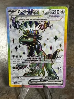 Pokemon TCG Cyclizar EX 228/191 Surging Sparks Ultra Rare Holo NM - Image 1