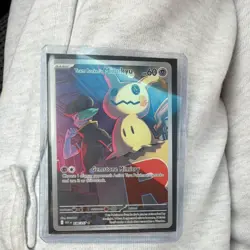 Pokemon TCG Team Rocket's Mimikyu Full Art Holo ASC 238/217 Card - Image 1