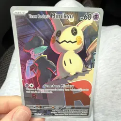 Pokemon TCG Team Rocket's Mimikyu Full Art Holo ASC 238/217 Card - Image 3