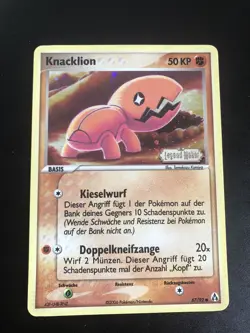 KNACKLION HOLO REVERSE - POKEMON 67/92 EX LEGEND MAKER DEUTSCH NEAR MINT - Image 1