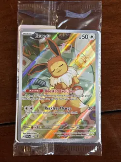 Pokemon Prismatic Evolutions Eevee Promo 173 Illustration Holo Sealed - Image 1