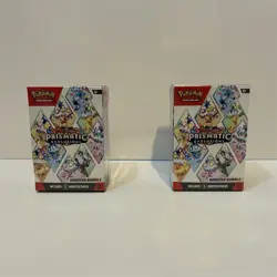 Pokemon Scarlet & Violet Prismatic Evolutions Booster Bundle Lot of 2 NEW - Image 1