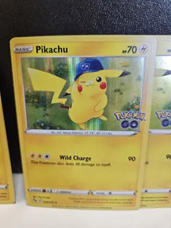 (3)Pokemon TCG Pikachu Pokemon GO 028/078 Holo Holo Rare-NM/Mint!! - Image 3