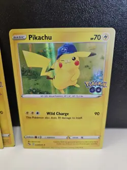 (3)Pokemon TCG Pikachu Pokemon GO 028/078 Holo Holo Rare-NM/Mint!! - Image 4