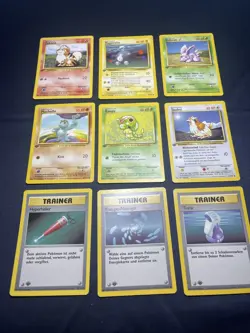 Pokemon German 1st Edition Base Lot of 9 - Image 1