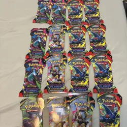 BRAND NEW-Pokemon TCG x22 Phantasmal Flames Sleeved Booster Packs-SEALED - Image 1