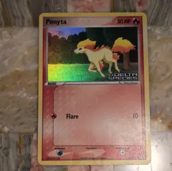 Pokemon Ponyta 78/113 EX Delta Species Basic Fire Holo Alt Art 50 HP 10 Attack - Image 1