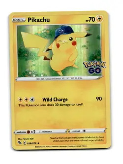 Pikachu 028/078 Holo Rare Pokemon GO Pokemon Holo Near Mint - Image 1