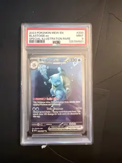 2023 POKEMON MEW EN-151 SPECIAL ILLUSTRATION RARE #200 BLASTOISE EX PSA 9 - Image 1