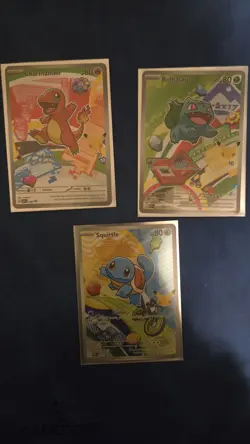 Pokemon First Partners Promo Set #37-39 Generation 1 PTCG - Image 1