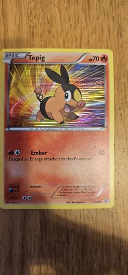 Pokemon TCG Tepig First Partner Pack BW02 Regular Promo Promo Mint Condition - Image 1