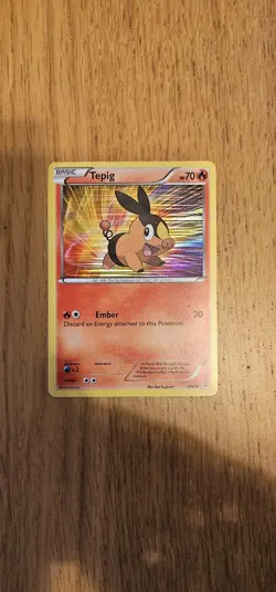 Pokemon TCG Tepig First Partner Pack BW02 Regular Promo Promo Mint Condition - Image 2