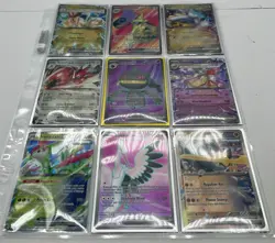 Pokemon Lot Of 9 Holo EX Variant Cards Scarlet & Violet Full Arts LP/NM - Image 2