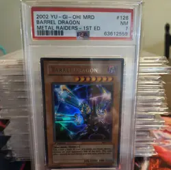 2002 YU-GI-OH! METAL RAIDERS MRD-126 BARREL DRAGON - 1st Ed- PSA 7 - Image 1