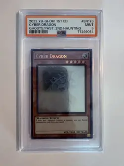 2022 Yu-Gi-Oh 1st Edition Ghost from Past Cyber Dragon EN178 - PSA 9 - Image 1