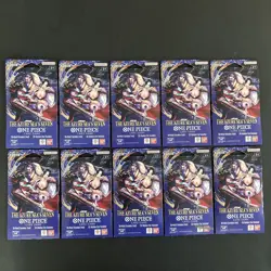 Lot of 10x One Piece OP-14 Sleeved Booster Packs The Azure Sea's Seven SEALED! - Image 1