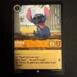 Disney Lorcana Stitch New Dog DEMO Card - Image 1