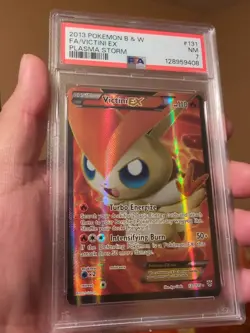 Pokemon TCG Victini EX Full Art Card 131/135 Plasma Storm PSA 7 Near Mint - Image 2