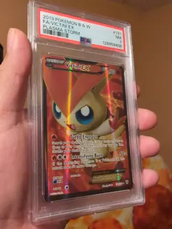 Pokemon TCG Victini EX Full Art Card 131/135 Plasma Storm PSA 7 Near Mint - Image 3