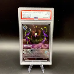 Disney Lorcana Maleficent Mistress of All Evil Enchanted Card #209 EN3 PSA 10 - Image 1