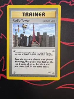 Radio Tower - 95/105 - Pokemon Neo Destiny Unlimited Rare Card - Image 1