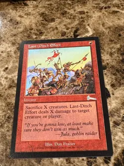 LAST-DITCH EFFORT Magic the Gathering MTG Urza's Legacy LP - Image 1