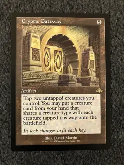 Magic MTG - Cryptic Gateway (Retro Frame) - Dominaria Remastered - Image 1