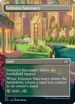 MTG Foil - Selesnya Sanctuary (Borderless) - 411 / NM / English - Image 1
