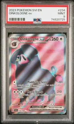 2023 Pokemon Sv01: Scarlet & Violet Base Set Oinkologne ex 234/198 PSA 9 Mint - Image 1