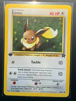 Pokemon TCG - Team Rocket 1st Edition - Eevee - 55/82 - NM - Image 1
