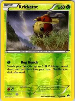Kricketot 5/122 XY - BREAKpoint Pokemon NM/LP Reverse Holo - Image 1