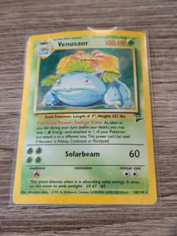 Pokemon TCG Venusaur Base Set 15/102 Holo Rare 1999-2000 - Damaged - Image 1
