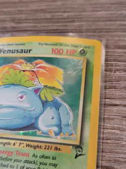Pokemon TCG Venusaur Base Set 15/102 Holo Rare 1999-2000 - Damaged - Image 3