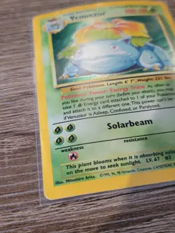 Pokemon TCG Venusaur Base Set 15/102 Holo Rare 1999-2000 - Damaged - Image 5
