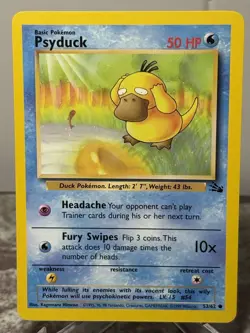 Pokemon Psyduck 53/62 - Fossil Regular NM - Image 1