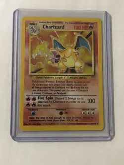 Pokemon Charizard Base Set Holo Rare 4/102 120 HP Wizards of the Coast - Image 1