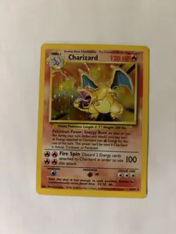 Pokemon Charizard Base Set Holo Rare 4/102 120 HP Wizards of the Coast - Image 2
