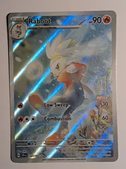 Raboot - 147/142 - Pokemon Stellar Crown Illustration Rare LP - Image 1