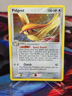 Pokemon TCG Pidgeot 10/112 FireRed & LeafGreen Holo - Image 1