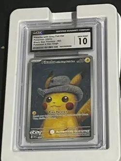 2023 Pokemon Black Star SV Promo 085 Van Gogh Pikachu With Grey Felt Hat CGC 10 - Image 1