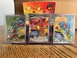 Pokemon First Partner Illustration Collection MEP Charmander Squirtle Bulbasaur - Image 1