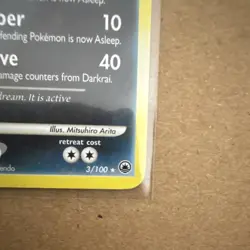 Pokemon TCG Darkrai Majestic Dawn 3/100 Holo Rare 80HP Basic Mitsuhiro Arita - Image 5