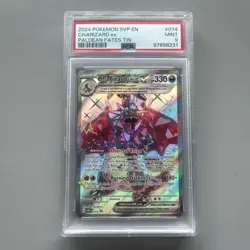 2024 POKEMON SVP EN-SV BLACK STAR PROMO PALDEAN FATES TIN CHARIZARD EX PSA 9 - Image 1
