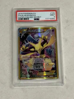 Pokemon TCG Alakazam EX Fates Collide 125/124 Full Art Secret Rare Card PSA 9 - Image 2
