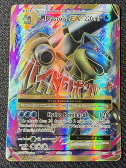 Pokemon M Blastoise EX Full Art Mega Ultra Rare Holo Card 102/108 - Image 1