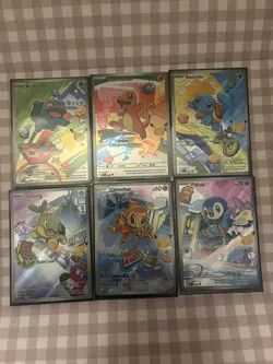 Pokemon 2026 First Partner Illistration Collection Series 1 Promos Set 6 Cards - Image 1